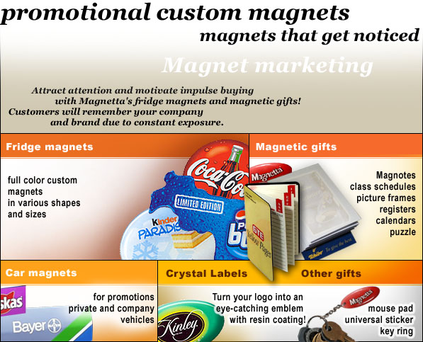 promotional custom magnets by Magnetta